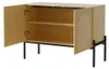 Modern dressoir met 2 deuren en metalen poten, ideaal als Productafbeelding-voorbeeld 12
