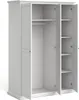 Szafa 3-drzwiowa – biała sypialnia 60,5 x 138,8 cm Podgląd zdjęcia produktu 13