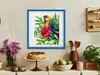 MG Design obrazový rám 30 x 30 cm - farba modrá, z dreva, s Náhľad obrázku produktu 3