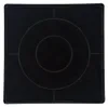 A black square object with concentric circles and lines drawn on it. Produktbild-Vorschau