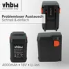 vhbw Akku kompatibel mit Gardena AccuCut 400 Li, 450 Li Produktbild-Vorschau 5