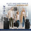 MONZANA 4-teiliges Kofferset Weichschale Schwarz Produktbild-Vorschau 2
