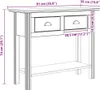 vidaXL Console tafel BODO, honingbruin, 91 x 34,7 x 74 cm, Productafbeelding-voorbeeld 7