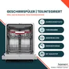 homeX Geschirrspüler 60 cm, Einbau Spülmaschine Produktbild-Vorschau 3