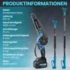 2-in-1 Mini Kettensäge 8 Zoll mit Teleskopstange,  Produktbild-Vorschau 2