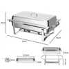 Forno per buffet FCH 2 pezzi in acciaio inox rettangolare 9 Anteprima dell’immagine prodotto 8