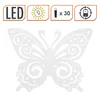 Solar Wandbild Schmetterling weiß mit 30 LED - 34 x 27 cm - Produktbild-Vorschau 2