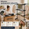 Skládací sušák na prádlo o výšce 173 cm s kolečky, skládací Náhled obrázku produktu 4
