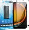 Product packaging for a screen protector, with the screen protector and a phone shown. Produktbild-Vorschau