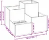 vidaXL Vaso da giardino arrugginito 100 x 100 x 60 cm Anteprima dell’immagine prodotto 7