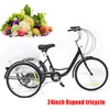 Rower trójkołowy dla dorosłych 24" 3 koła 8-biegowy rower Podgląd zdjęcia produktu 8