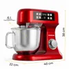 Küchenmaschine 2000 W 6 L mit Waage Heizfunktion Rot | Produktbild-Vorschau 6