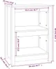 Bücherregal Honigbraun 50x35x68 cm Massivholz Kiefer Produktbild-Vorschau 8