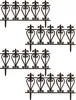 Four identical decorative fence sections arranged in a staggered pattern against a white background. Produktbild-Vorschau