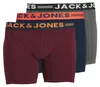 3 PACK - boxer da uomo JACLICHFIELD 12147592 Borgogna, 3XL Anteprima dell’immagine prodotto 1