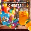 50 Bierdeckel Einhorn, bunt quadratisch, Geburtstag Party Produktbild-Vorschau 3