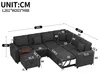 Merax L-Form 7-Sitzer Ecksofa Mit Schlaffunktion, Produktbild-Vorschau 7