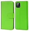A green book-style phone case is shown from the front and back. Anteprima dell’immagine prodotto