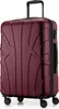 A burgundy suitcase on a white background. Anteprima dell’immagine prodotto