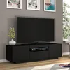 Armoire TV Aura 150 cm Tapis noir avec LED Suspendu ou Voir les images du produit 4
