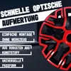 16'' NRM The Best Bicolore rosso/nero coprimozzo universali Anteprima dell’immagine prodotto 5