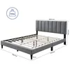 Polsterbett 140x200 und 160x200 cm Doppelbett mit Produktbild-Vorschau 6