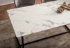 FineBuy Esszimmertisch Weiß 160 cm Esstisch in Marmor-Optik Produktbild-Vorschau 4