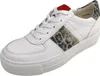 Paul Green Damen Low Sneaker Weiß Beige Leder Textil Animal Produktbild-Vorschau 3