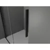 A close-up view of a shower door handle and frame. Podgląd zdjęcia produktu