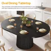 Esstisch für 4-6 Personen, 140 cm moderner ovaler Produktbild-Vorschau 6