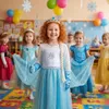 Kostým Elsa, kostýmní párty, karneval, princezna, šaty, Náhled obrázku produktu 13