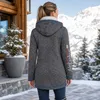 Nebulus polarowy płaszcz damski NORSKINI, ciepły płaszcz, Podgląd zdjęcia produktu 7