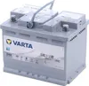 A VARTA D52 Silver Dynamic AGM car battery is shown against a white background. Produktbild-Vorschau