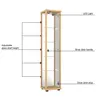 K-Möbel Vitrine en verre debout en hêtre (176x37x33cm) avec Voir les images du produit 19