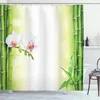 ABAKUHAUS Spa Duschvorhang, Orchideen Blumen Mit Produktbild-Vorschau 1