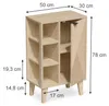 Midischrank Vicco Arven Eiche 50 x 78 cm, Model 60591 Produktbild-Vorschau 2
