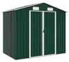 vidaXL Szopa ogrodowa zielona 205x129x183 cm stal Podgląd zdjęcia produktu 8