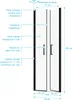 Porte de Douche Double Battant 70x200cm - Verre Trempé Voir les images du produit 4