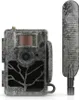 A wildlife camera and its antenna are displayed against a white background. Voir les images du produit