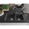 Mexen Tomas 2-miskový granitový dřez 800 x 500 mm, Skvrnitá Náhled obrázku produktu 3