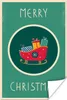 MuchoWow® Poster Schlitten - Geschenke - Weihnachten - Produktbild-Vorschau 1