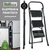 Trittleiter 3-stufig klappbar 150 kg Anti-Rutsch Produktbild-Vorschau 6