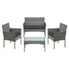 SONGMICS Balkonmöbel-Set, Polyrattan Lounge-Möbel, Produktbild-Vorschau 2