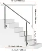 VEVOR 119,9 cm Handläufe für Außentreppen 2 Querstangen Produktbild-Vorschau 7