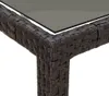 vidaXL Table de jardin 150x90x75 cm Verre trempé Poly rotin Voir les images du produit 16
