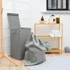 Wasmand Uno met waszak, 30x30x60 cm, lichtgrijs Productafbeelding-voorbeeld 2