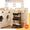 Goliving Küchenwagen auf Rollen – Servierwagen – Haken und Produktbild-Vorschau 7
