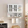 MODFU Wandschrank mit Glastür,Hängeschrank mit Produktbild-Vorschau 1
