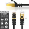 VERCO 50m kabel sieciowy CAT 7 kabel krosowy okrągły kabel Podgląd zdjęcia produktu 5