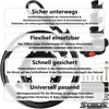 Fahrrad Rahmenschloss mit Einsteckkabel 150cm Einsteckseil Produktbild-Vorschau 4